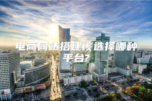 电商网站搭建该选择哪种平台?