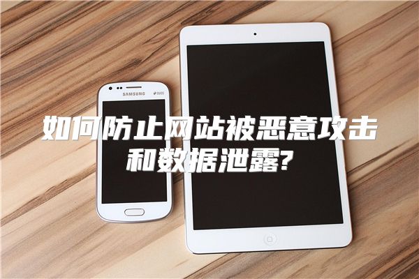 如何防止网站被恶意攻击和数据泄露?