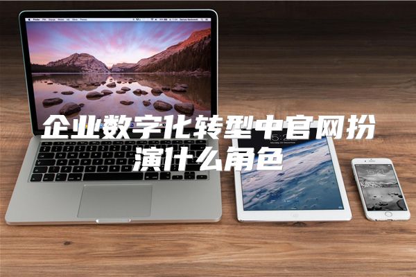 企业数字化转型中官网扮演什么角色